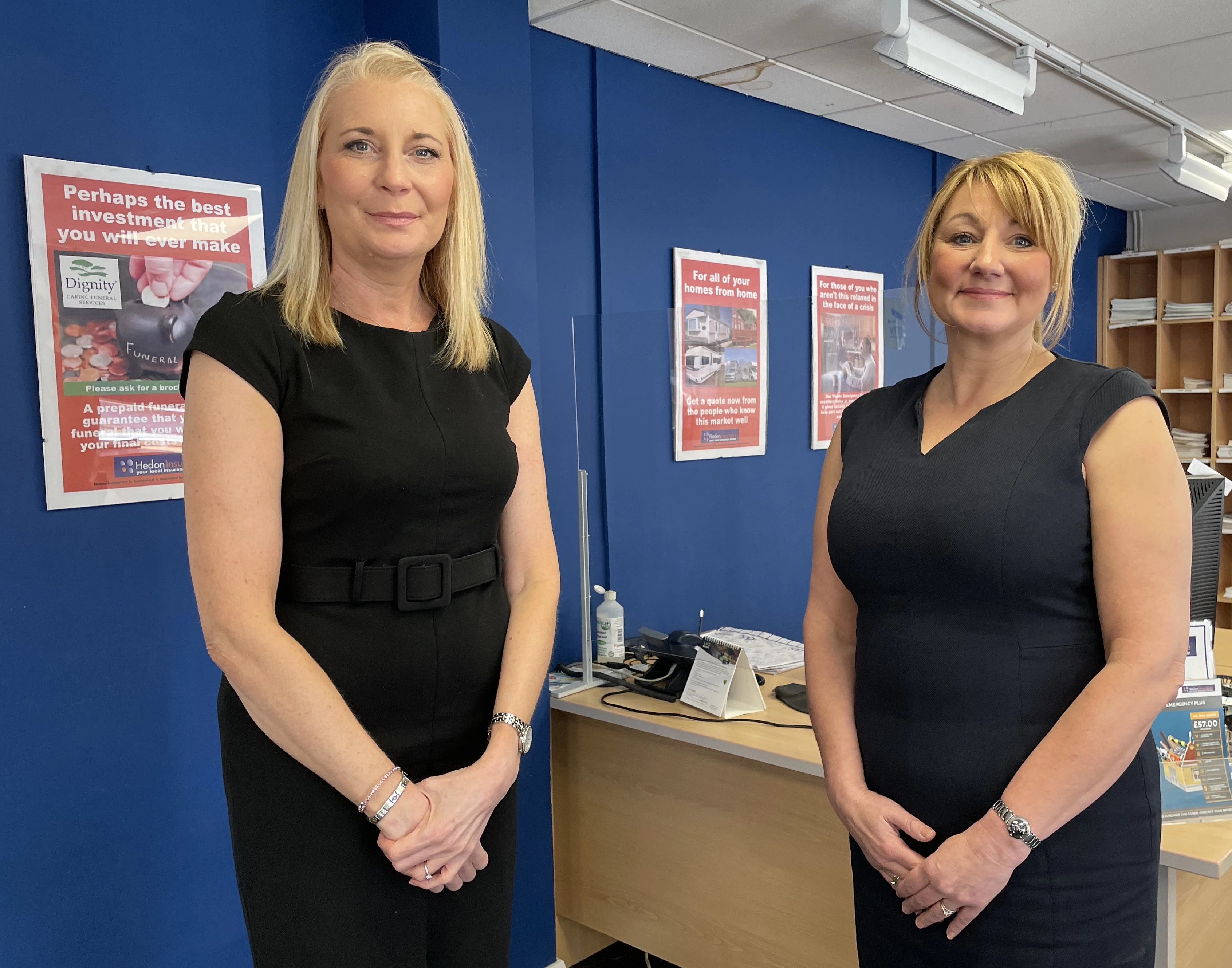 New Director at Hedon Insurance, Sally Needham with Director, Karen Verschoor-Lowe