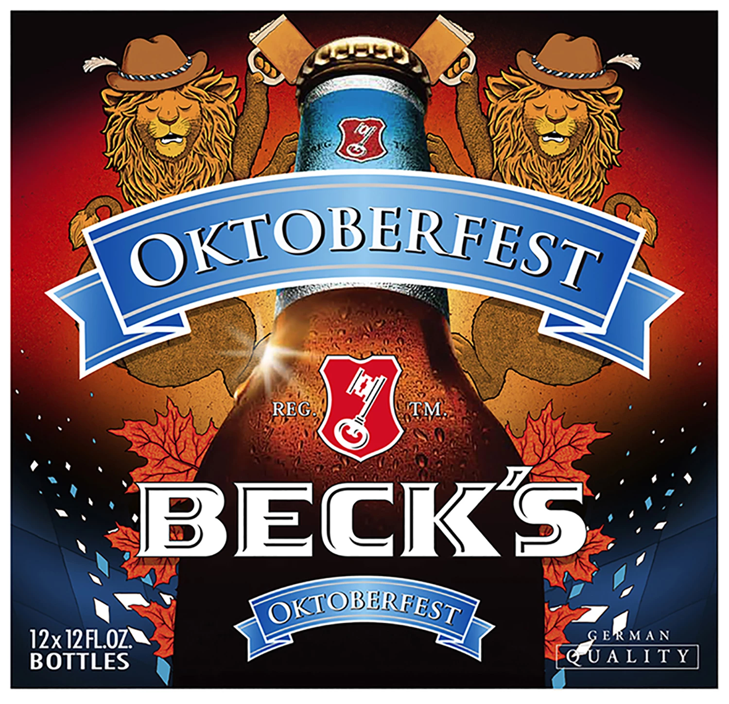 Sam Dunn artwork for Becks Oktoberfest 2013 packaging