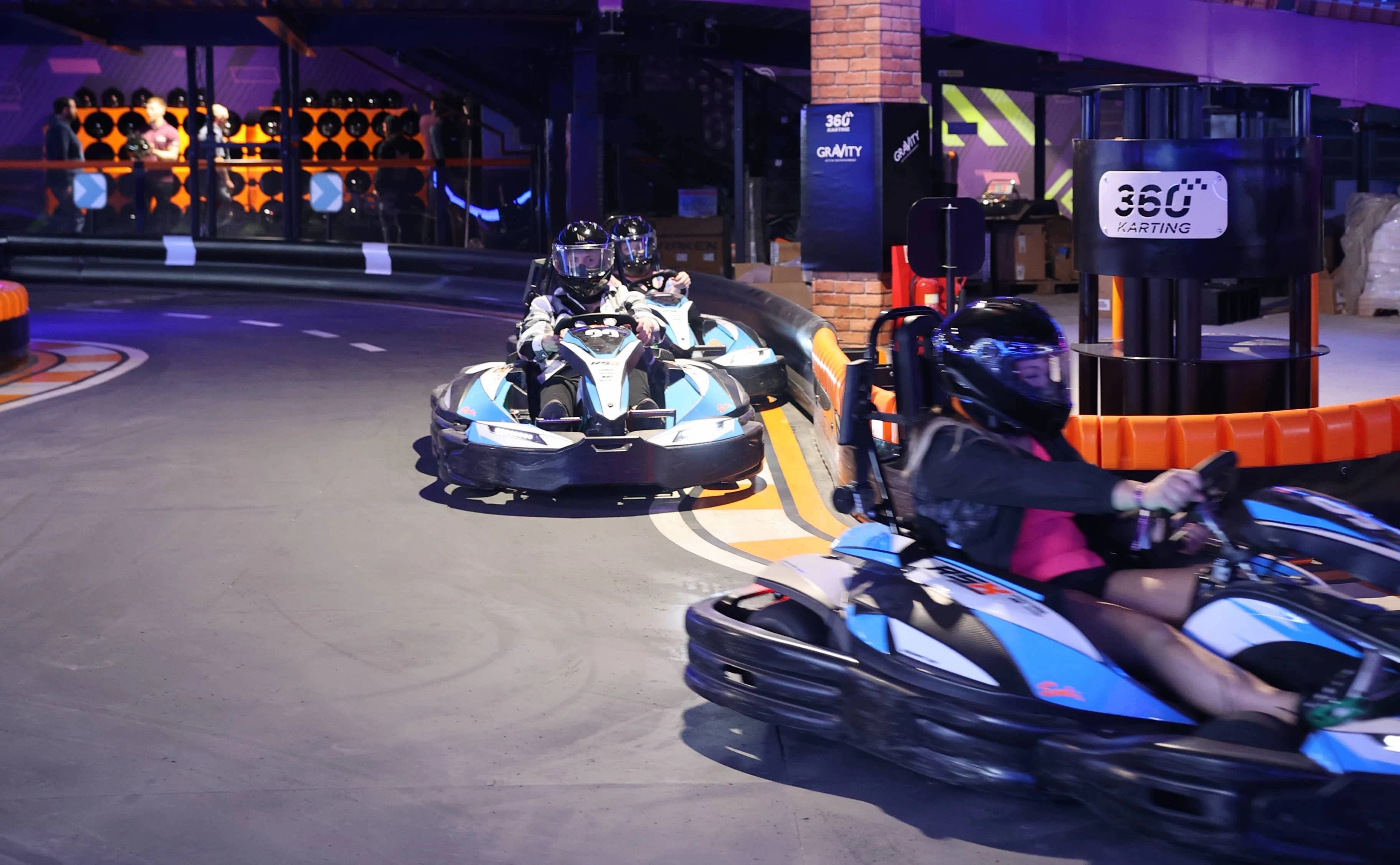 Kids go-karting at Gravity MAX Liverpool ONE
