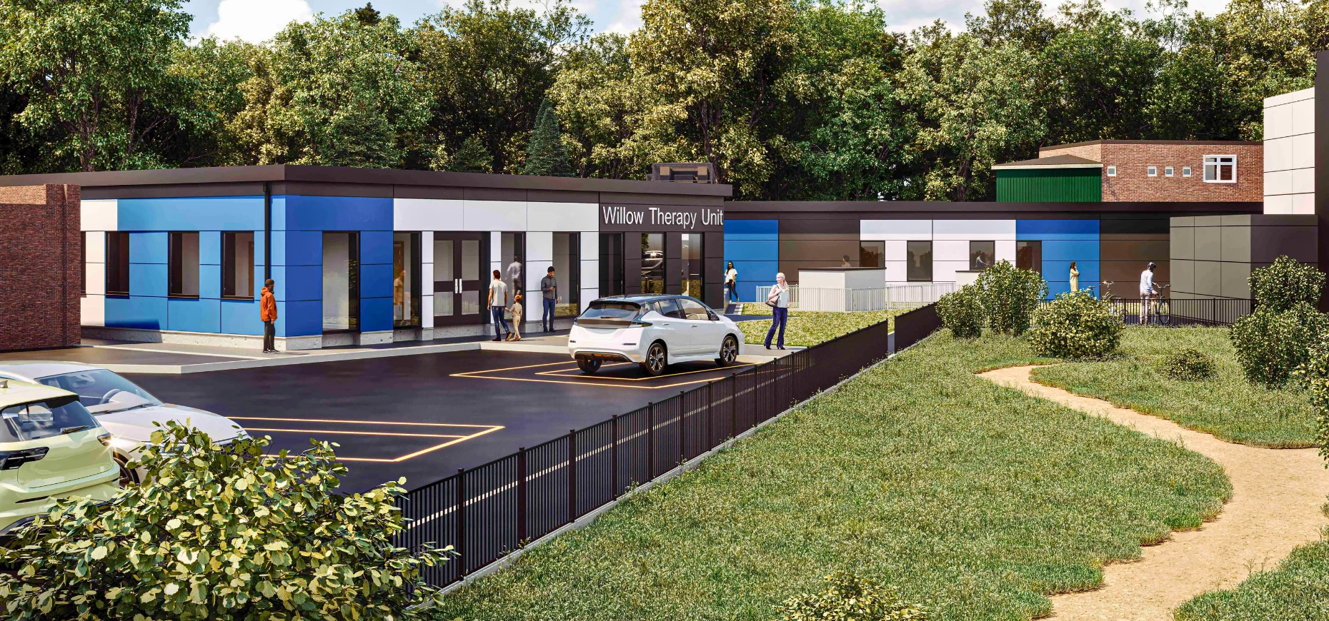 Artist's impression of the 48-bed modular unit.