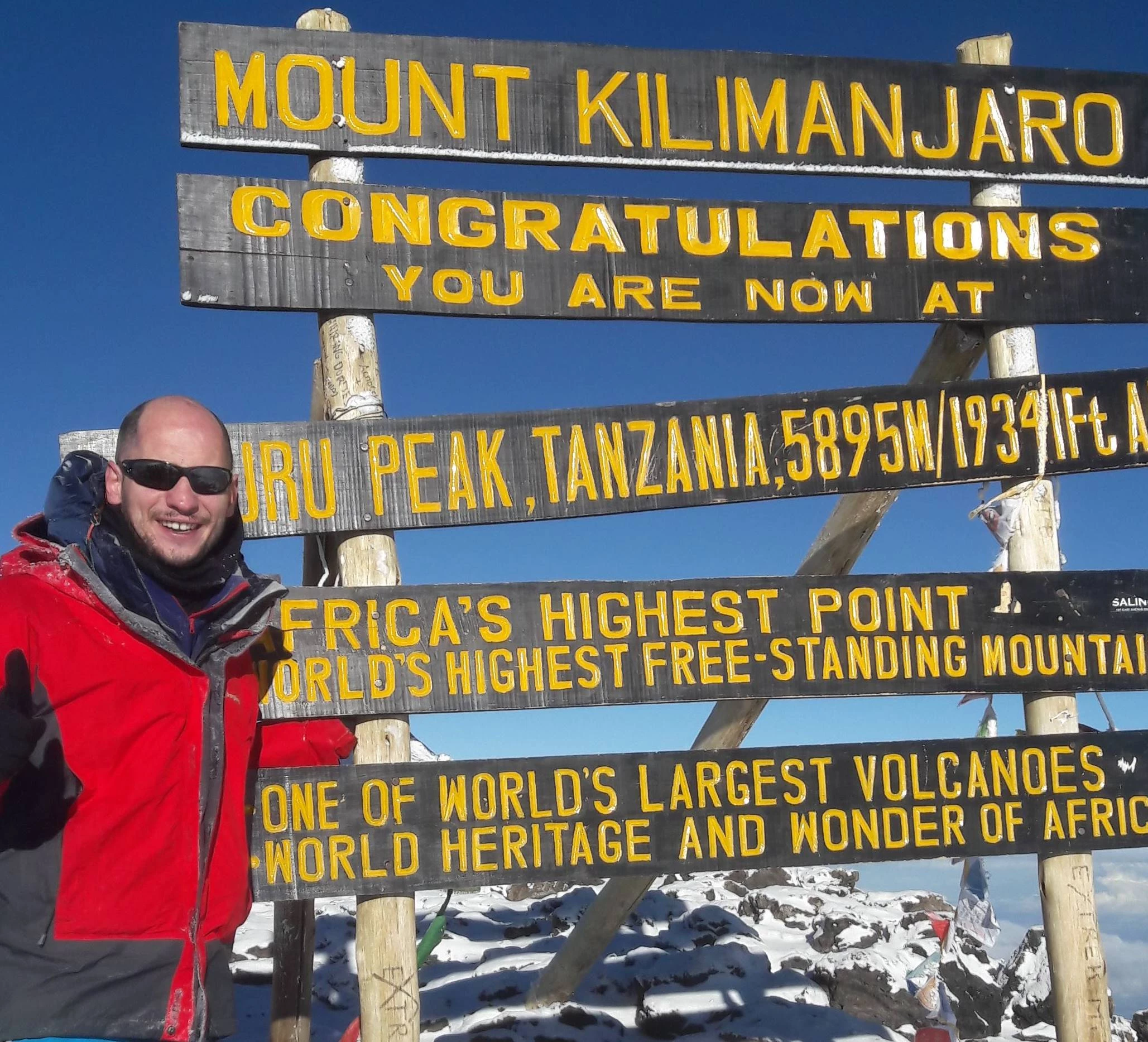 A human resources manager from Bradford has climbed Mount Kilimanjaro in Tanzania