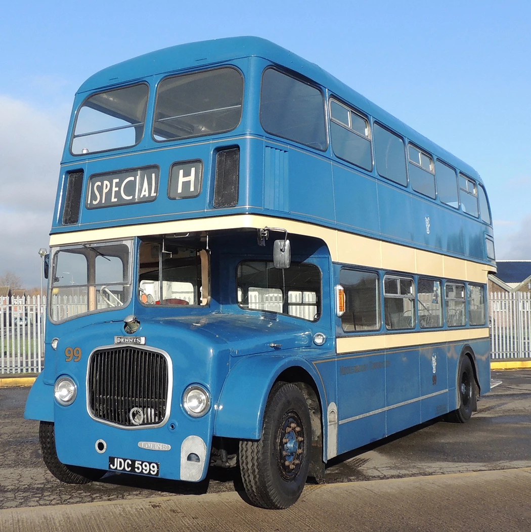 The fully restored JDC599 (99) 1958 Middlesbrough Corporation bus