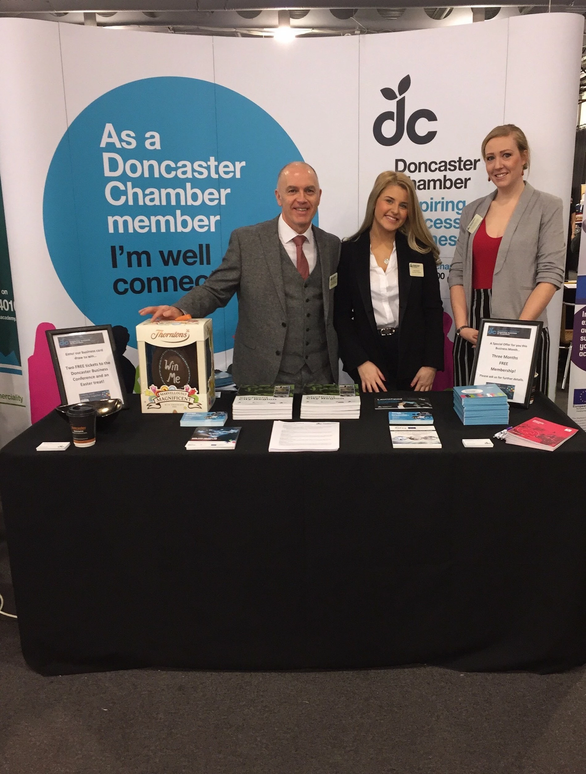 Doncaster Chamber staff at the Business Showcase in February 2018
