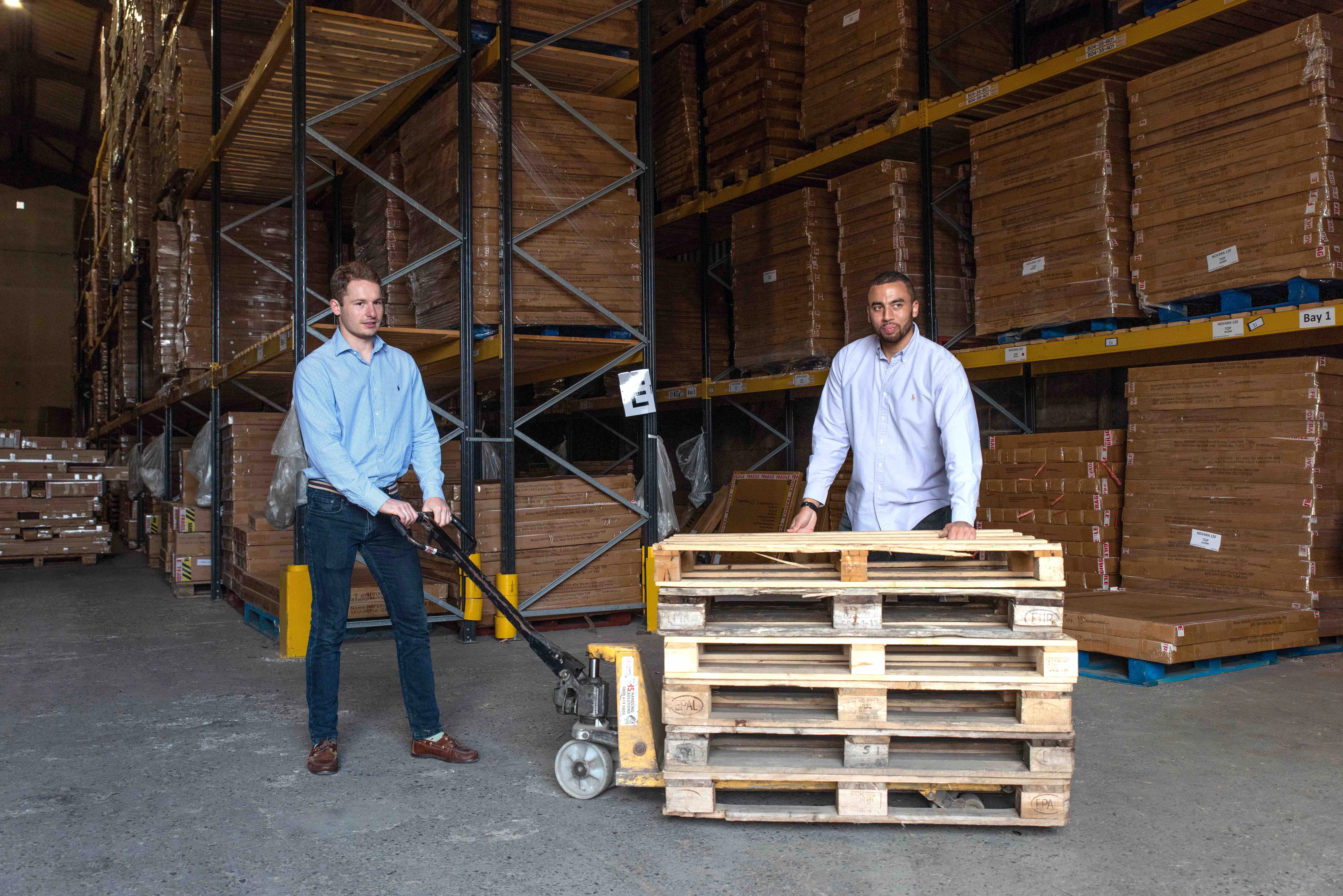 Furniturebox founders Monty George and Dan Beckles 