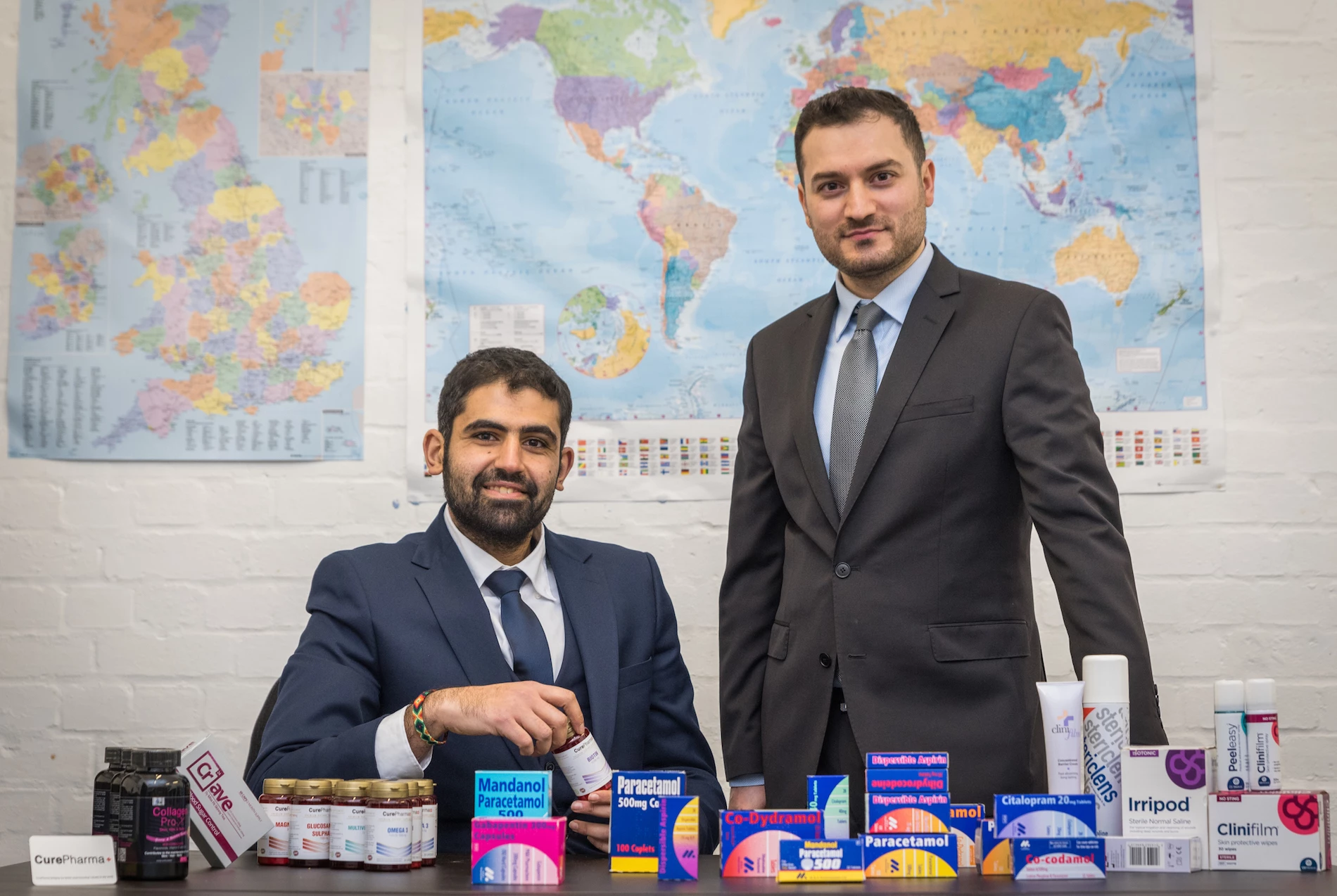 CurePharma founders, director, Mustafa Al-Shalechy (left) and business development manager, Ali Alshamari,