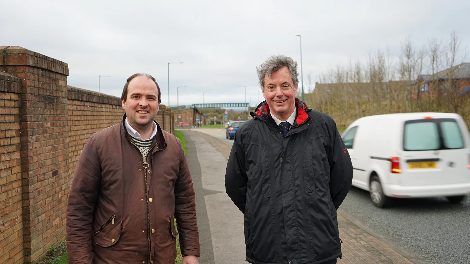 (L-R): Richard Holden MP, Cllr Richard Bell, Durham County Council’s Deputy Leader and Cabinet member for finance.