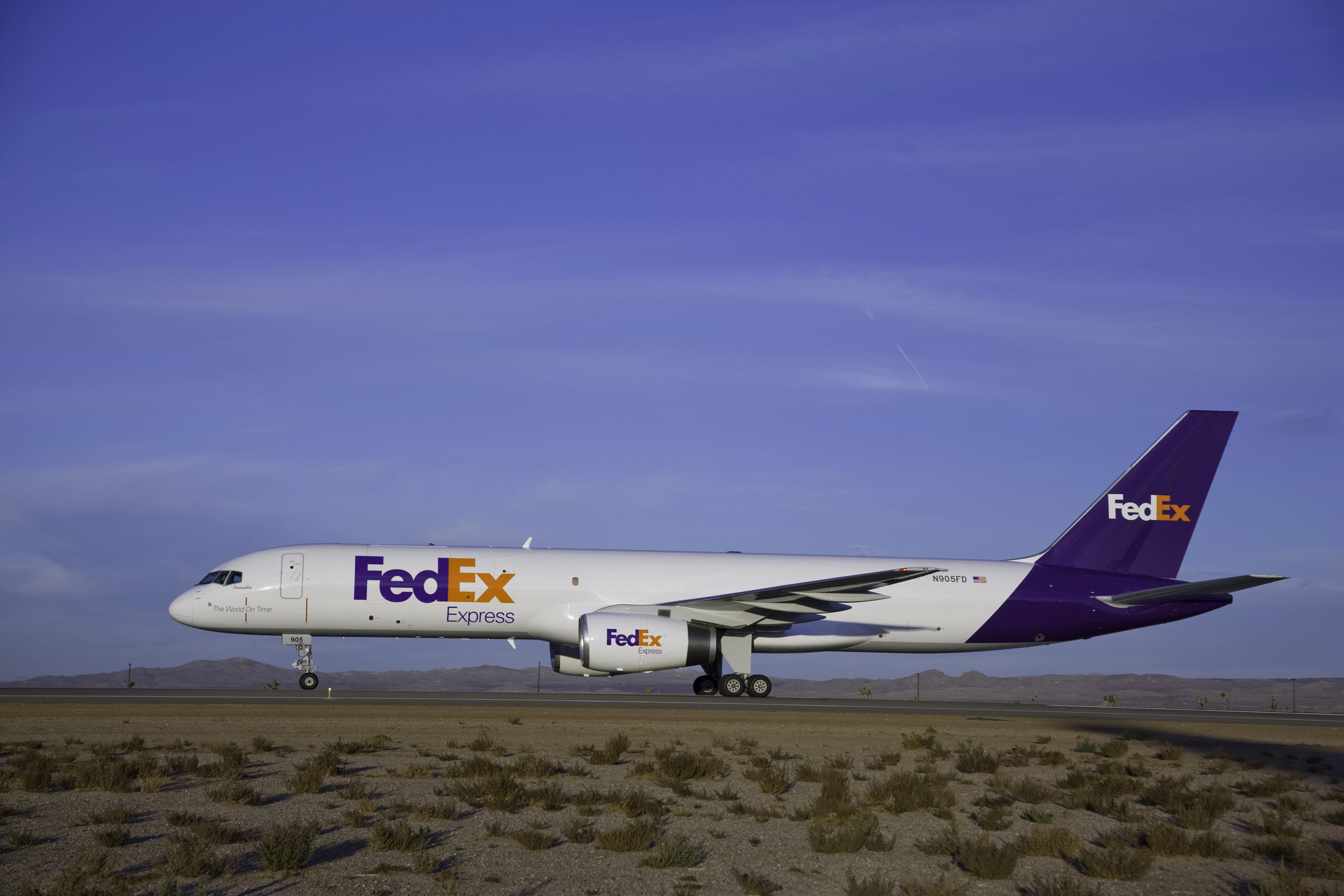 FedEx Express Plane Takeoff 