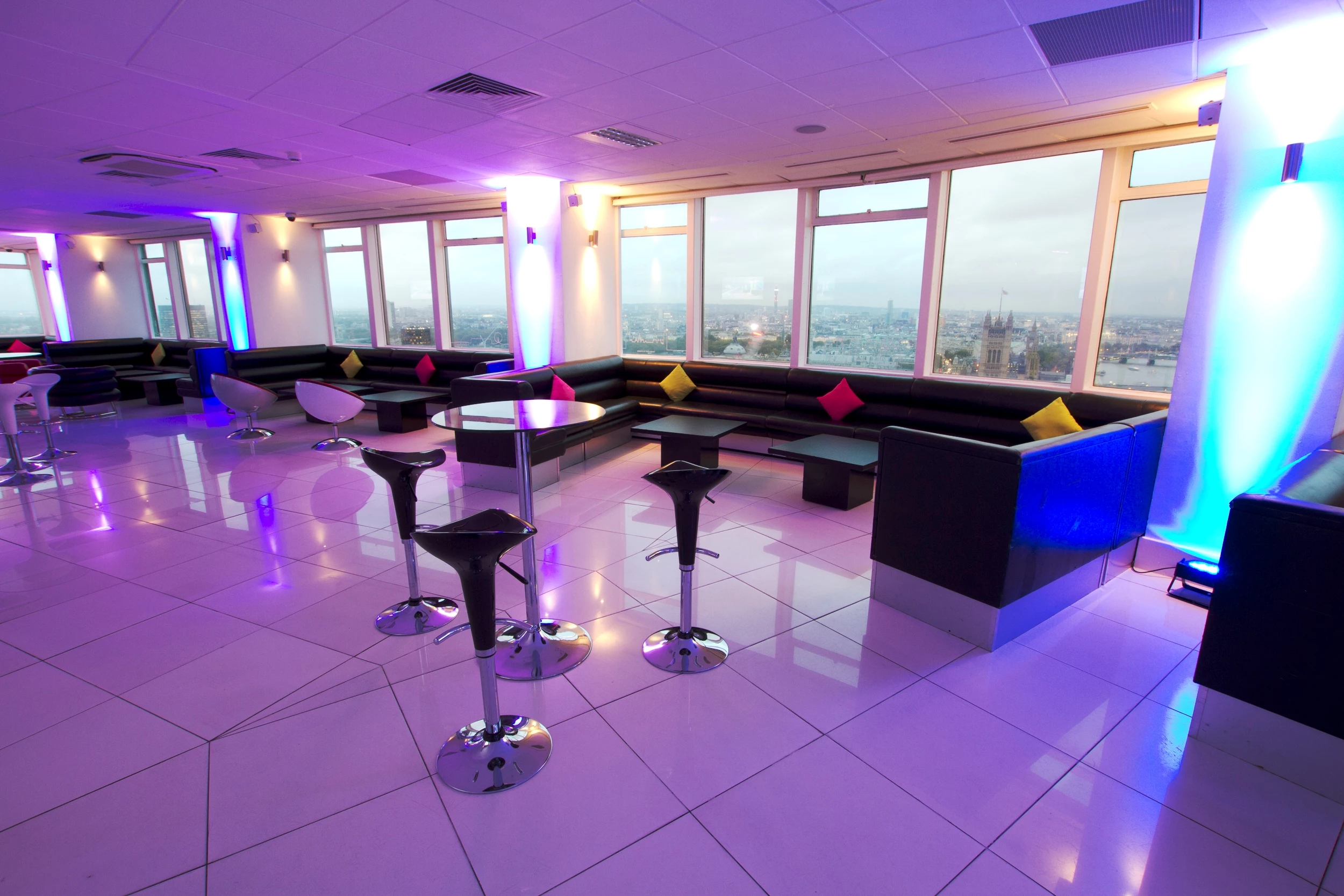 Altitude London is located at the top of the Grade-II listed Millbank Tower