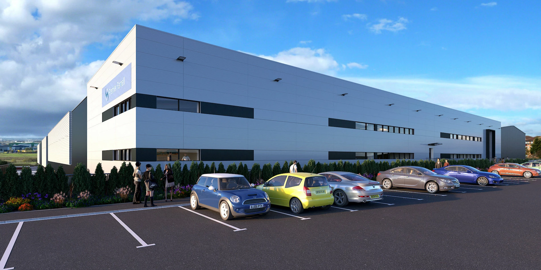 CGI of the 360,000 sq ft industrial/distribution unit.