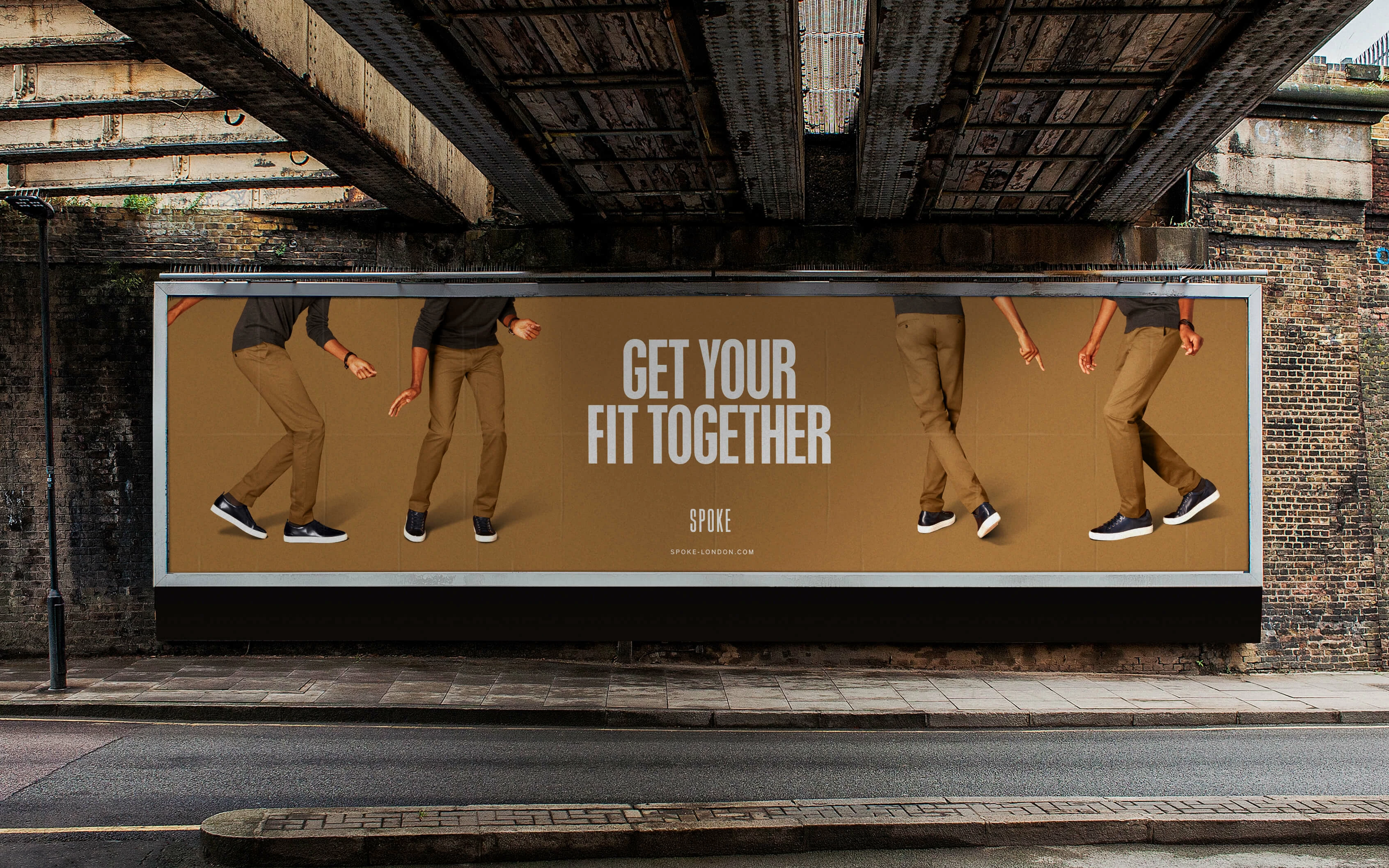 Spoke London billboard created by and courtesy of Onwards.Agency