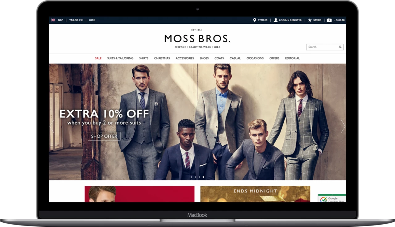 Moss Bros. appoint PRWD