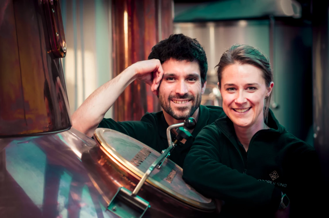 Cooper King Distillery founders Chris Jaume and Dr Abbie Neilson