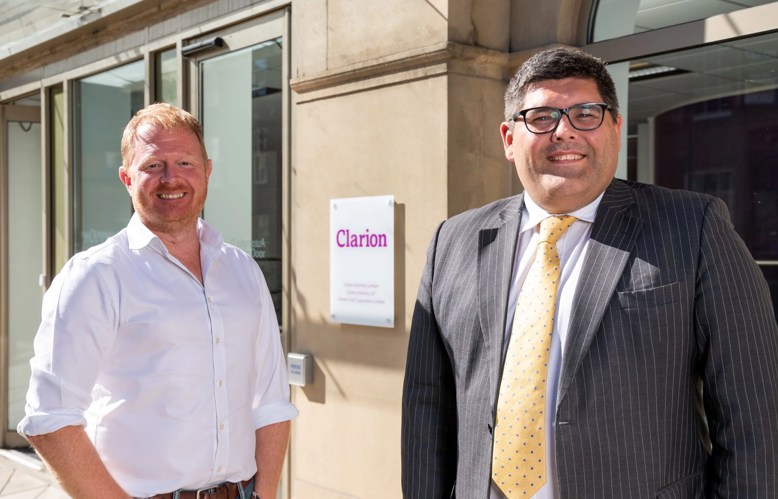 Picture shows (L to R): Martin Grange and Simon Mydlowski of Clarion’s real estate team