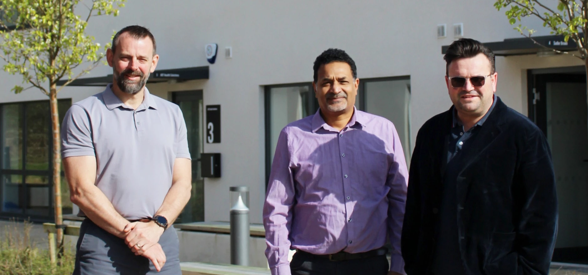 Marking Architects Group’s success in securing a special MISA investment license from the Ministry of Investment of Saudi Arabia are (l-r) Dan Cogdon, Husham Taha and Tony Harmieson #1.jpg