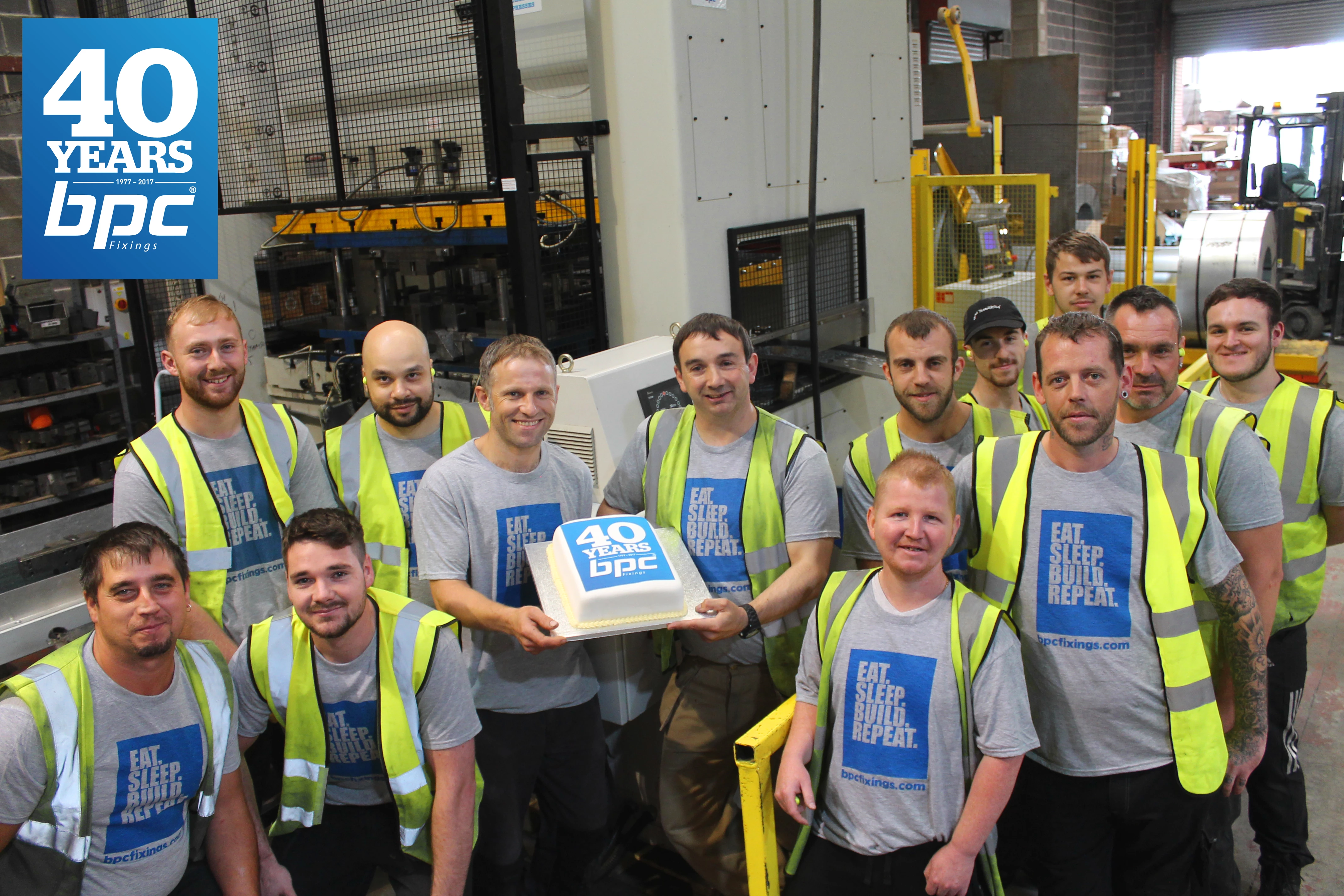 The team at BPC Building Products celebrate 40 years in business