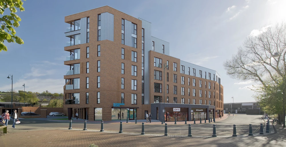 A CGI of the Summers Quay development