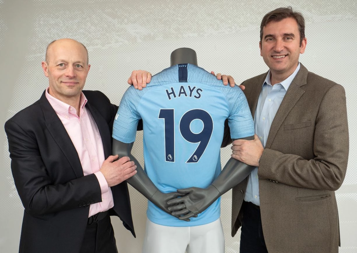 Sholto Douglas-Home, Chief Marketing Officer of Hays and Ferran Soriano, Chief Executive Officer of Manchester City