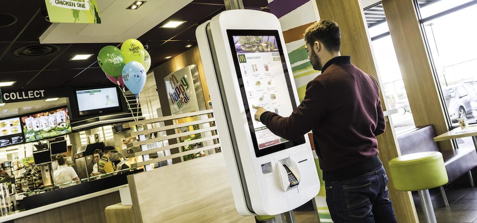Evoke Creative's digital kiosks are used by McDonald’s