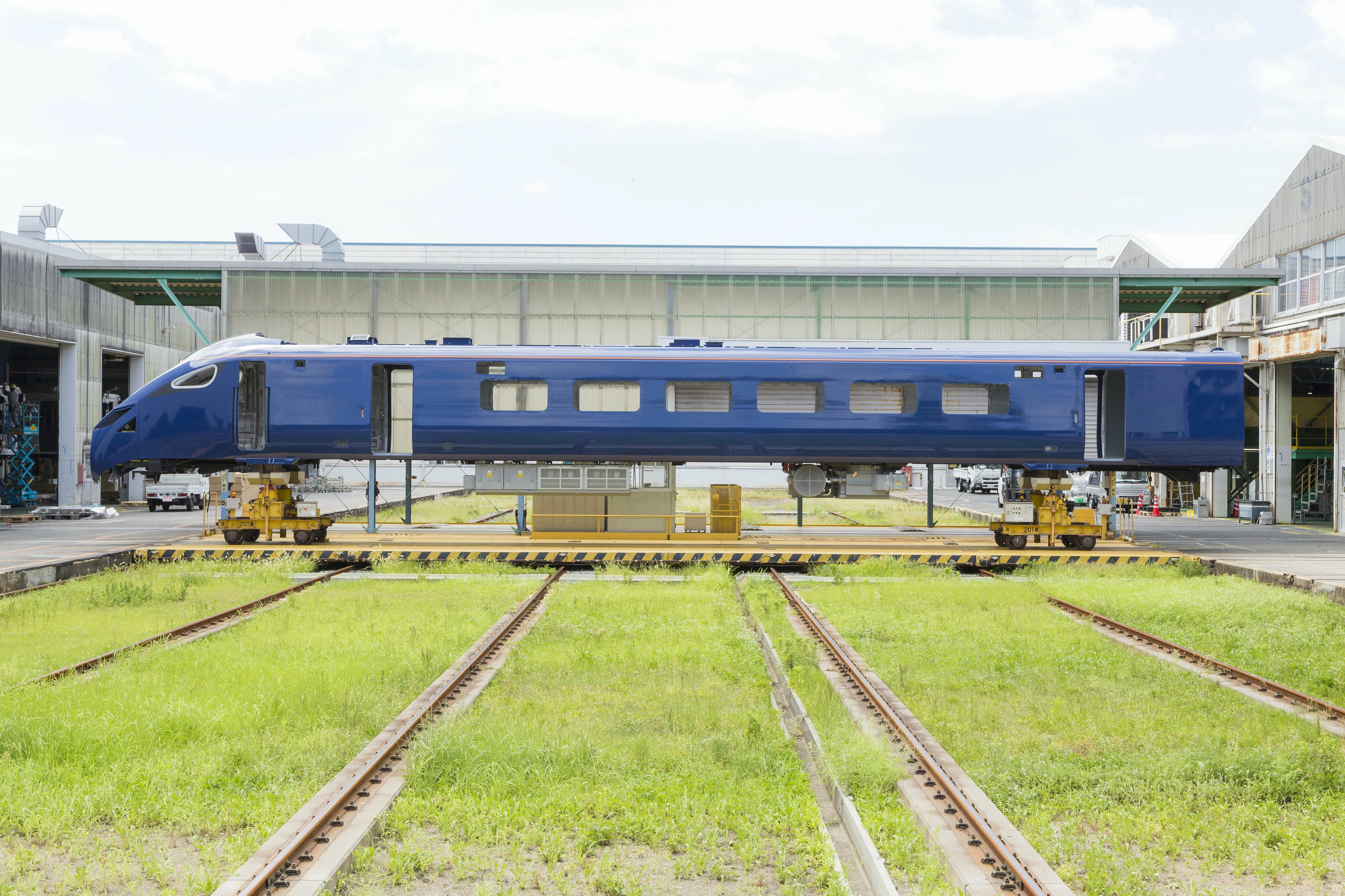 Hitachi Rail is building the shells at its manufacturing plant in Japan