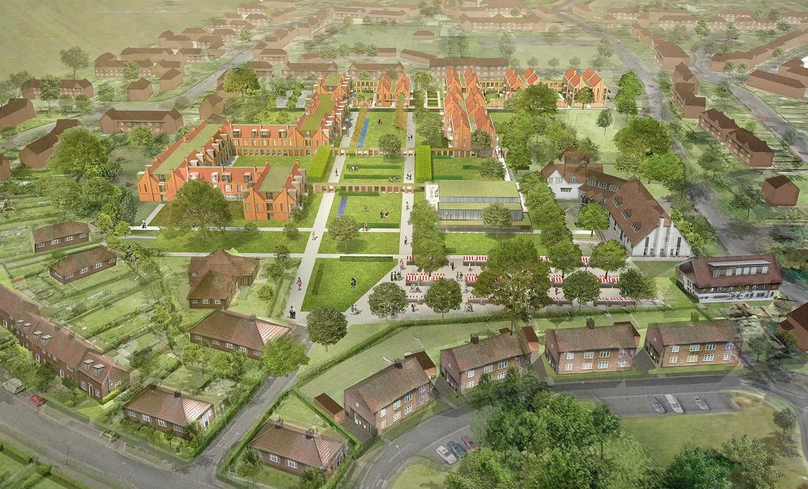 Joseph Rowntree Trust in the garden village of New Earswick in York.