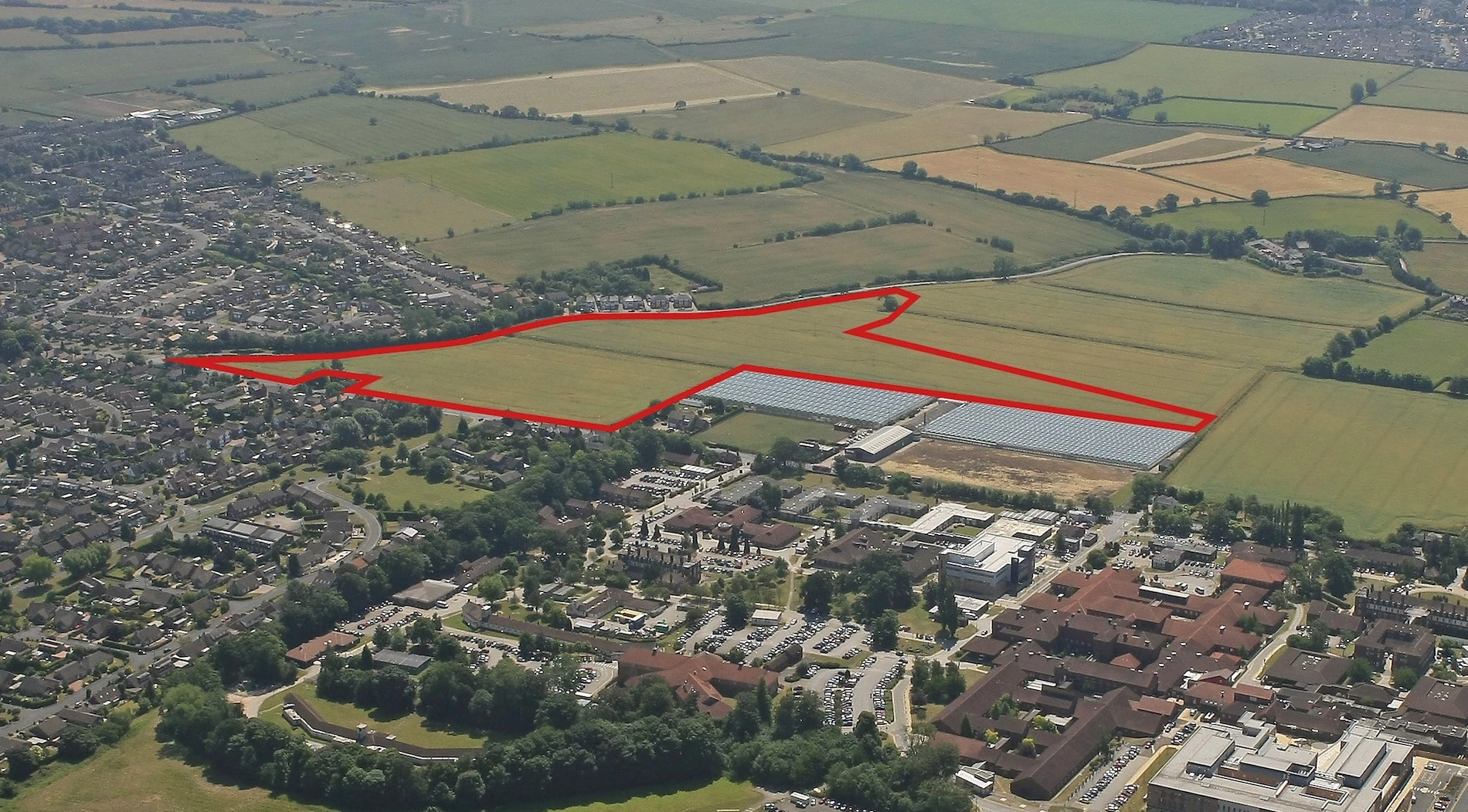 20 acres of surplus land opposite Castle Hill Hospital in Cottingham