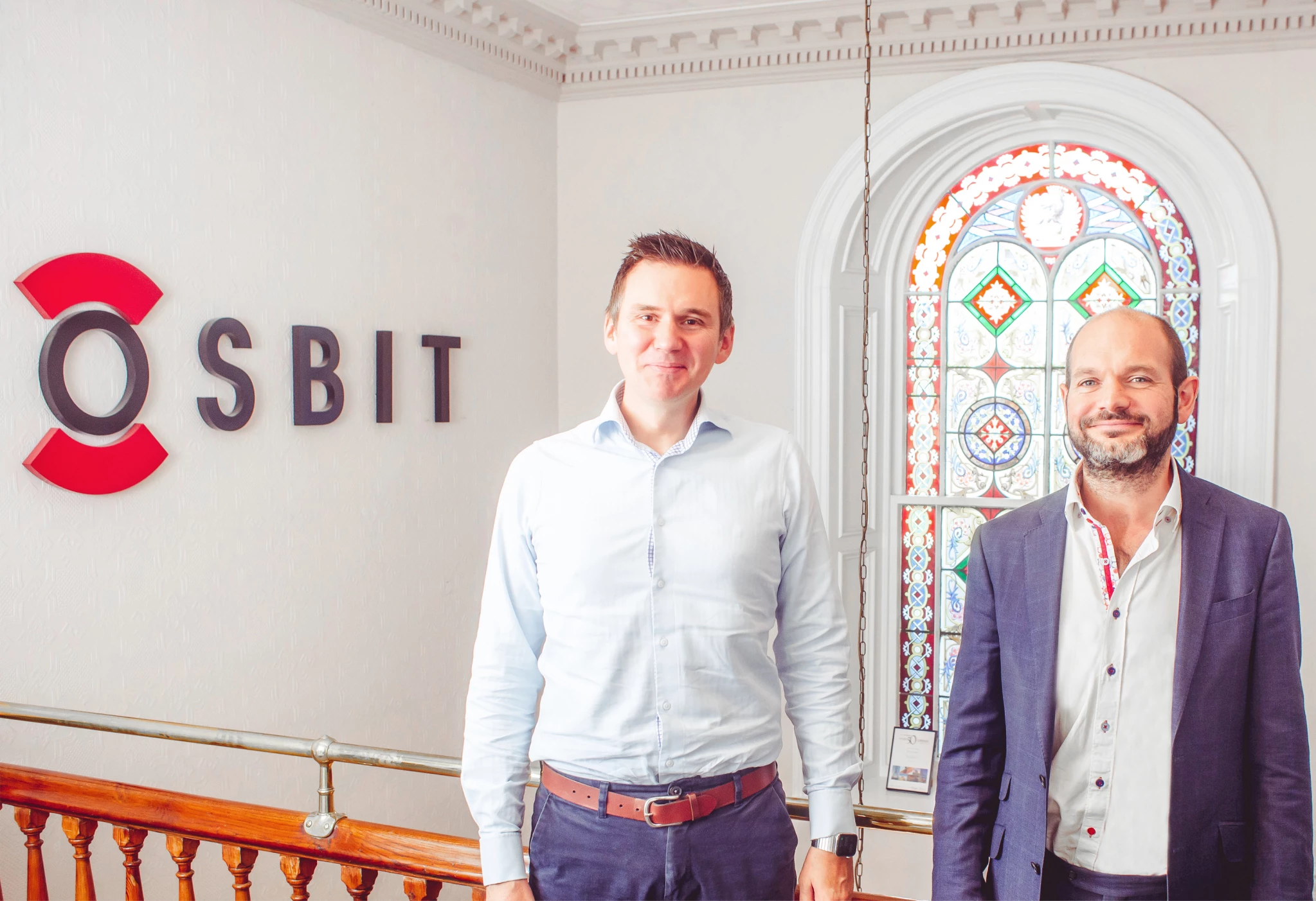 (L - R): Osbit Joint Managing Directors Robbie Blakeman and Brendon Hayward.