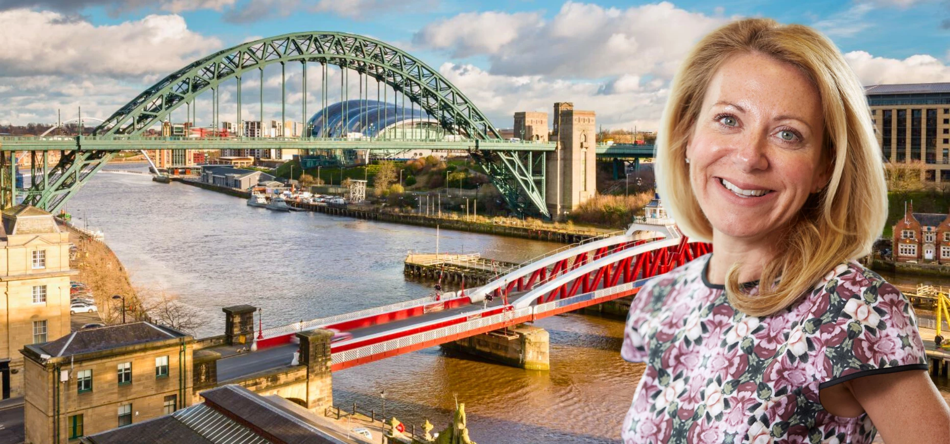Ros Bever, director of legal services, Family Law at Irwin Mitchell, in front of the Tyne.