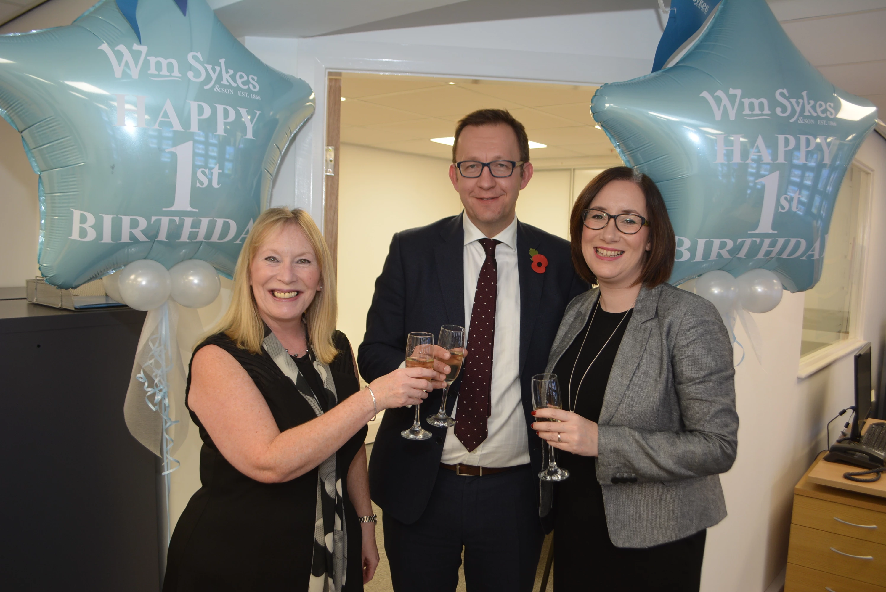 Jane Stocks, Rob Dixon & Louise Dixon of Wm Sykes