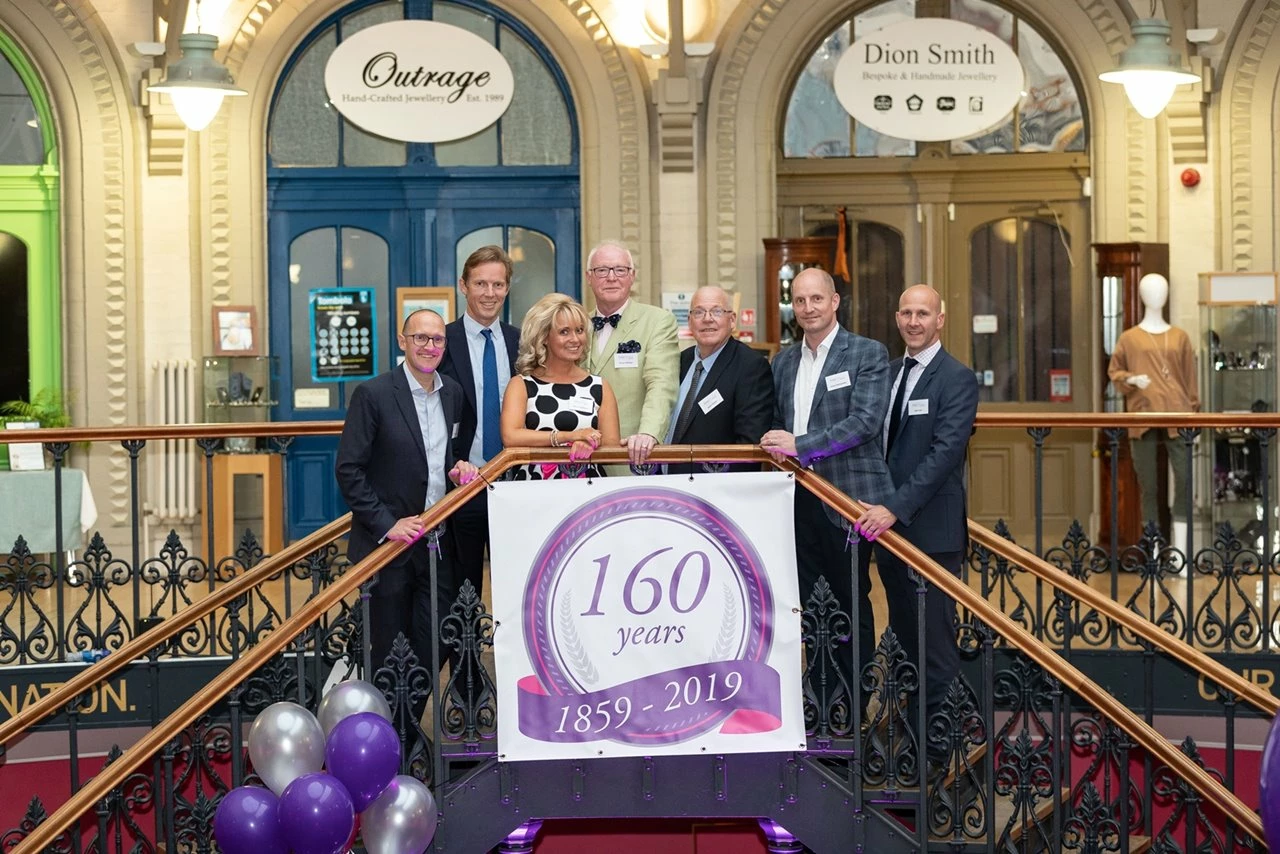 Directors from Adair Paxton, left to right is Guy Roberts, William Marshall, Nicola Thompson, Bruce Collinson, Steven Theaker, Simon Dalingwater and Mark Roth, at the company’s 160 year celebrations earlier this year.