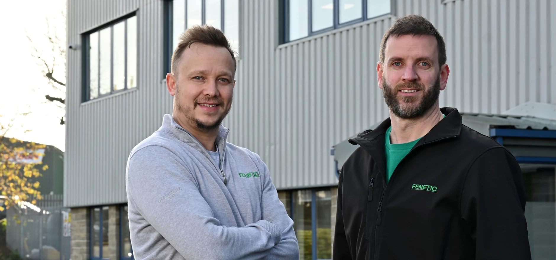 Fenetic Wellbeing co-founder Tom Appelbee, left, with fellow co-founder Graeme Firth