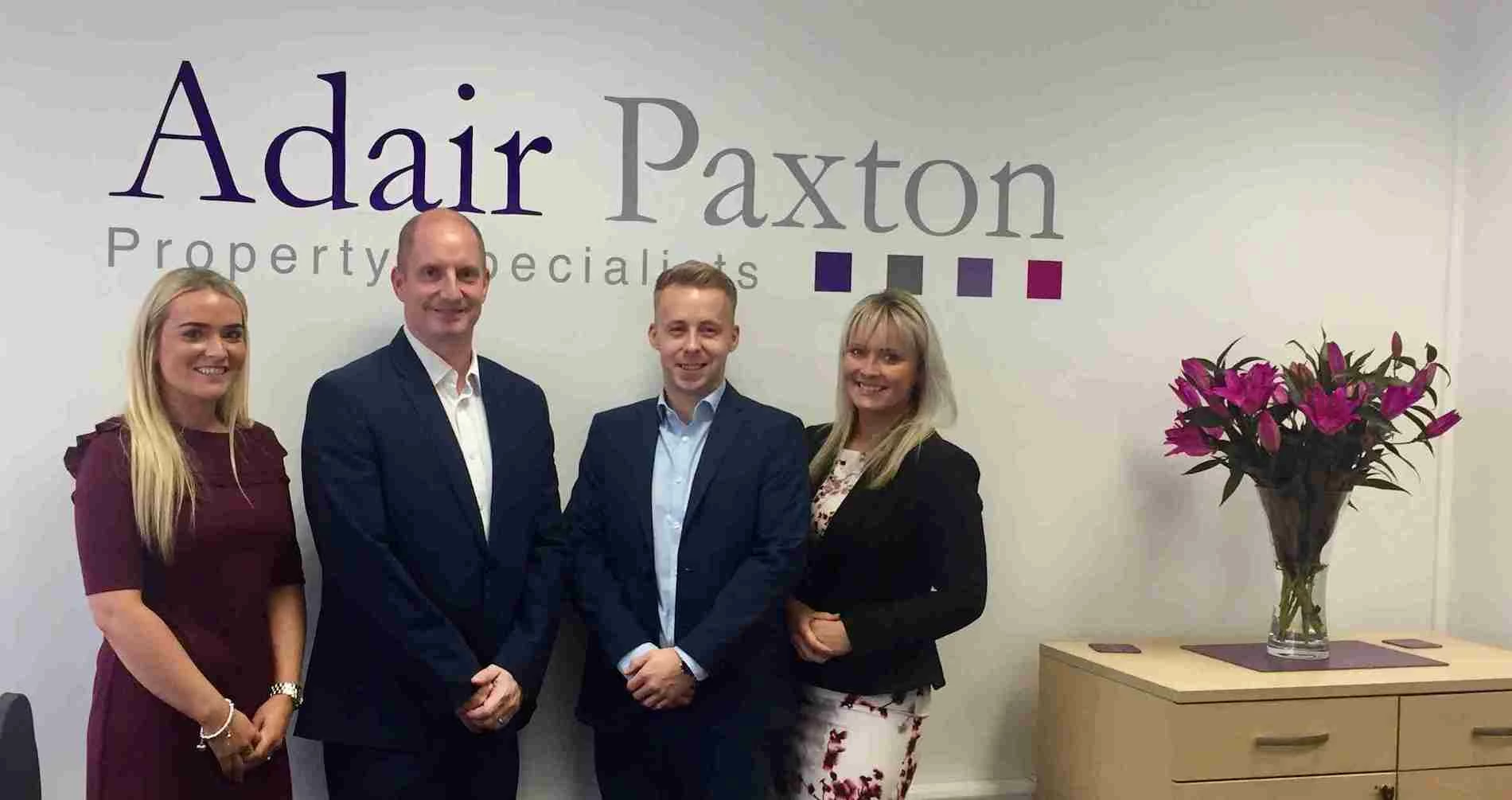 At the new Adair Paxton Adel branch, Victoria Illingworth, Simon Dalingwater, Director & Head of Commercial Agency, Tom Gilson and Nicola Thompson.