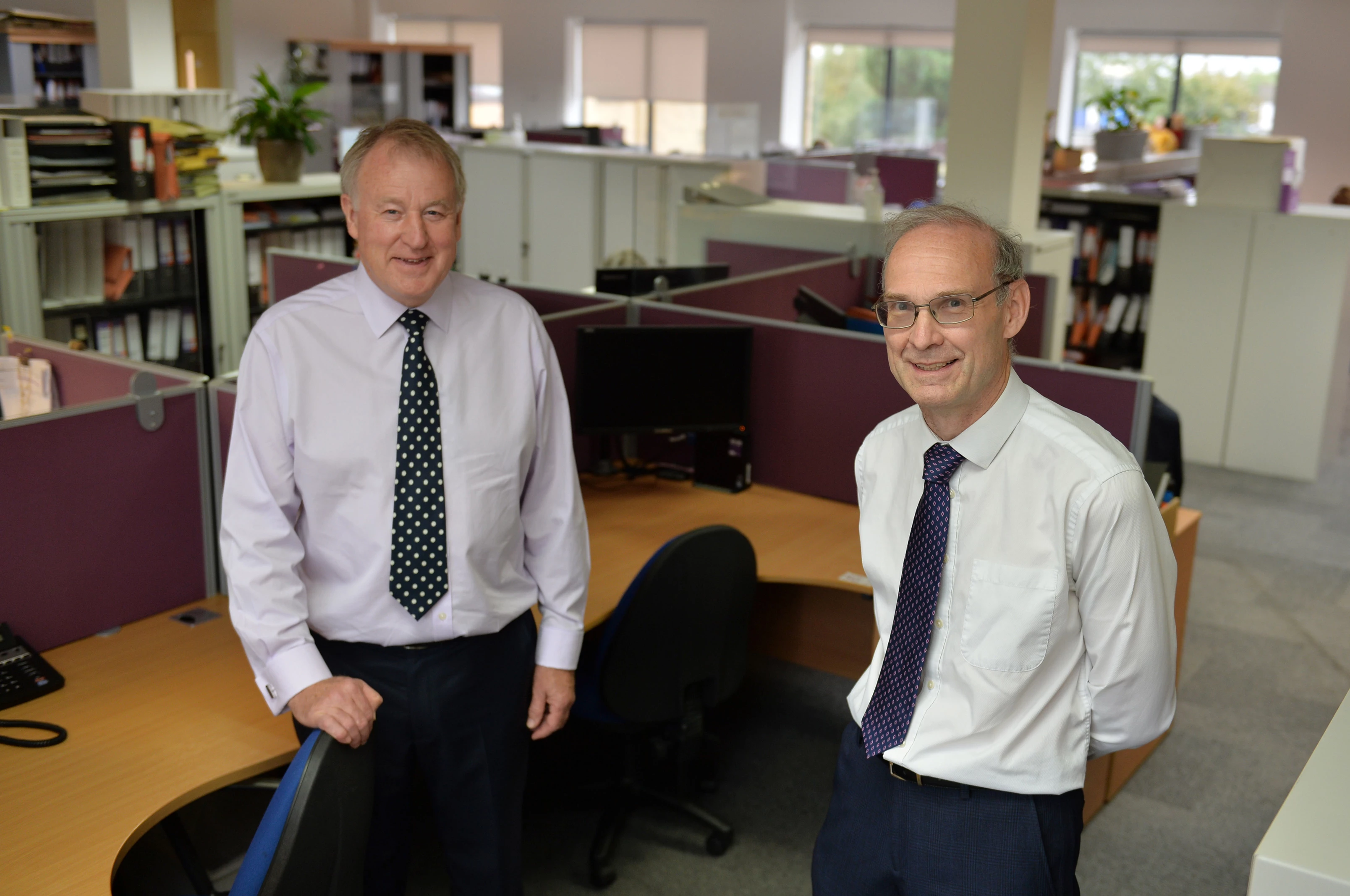 Managing partner Simon Stell with finance director David Mattocks from LCF Law.