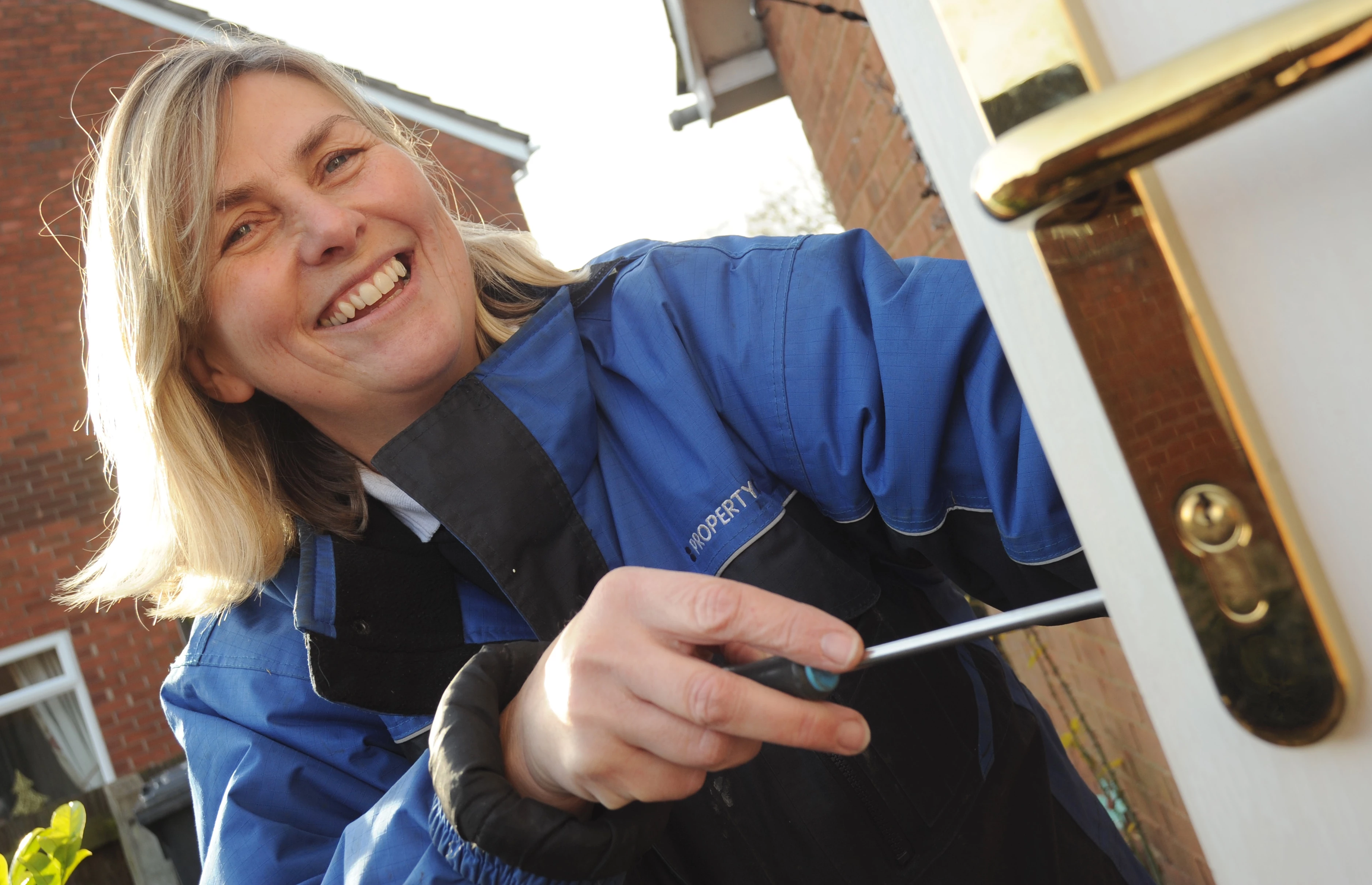 Carpenter Jane Carter, one of the women who are part of Property Plus