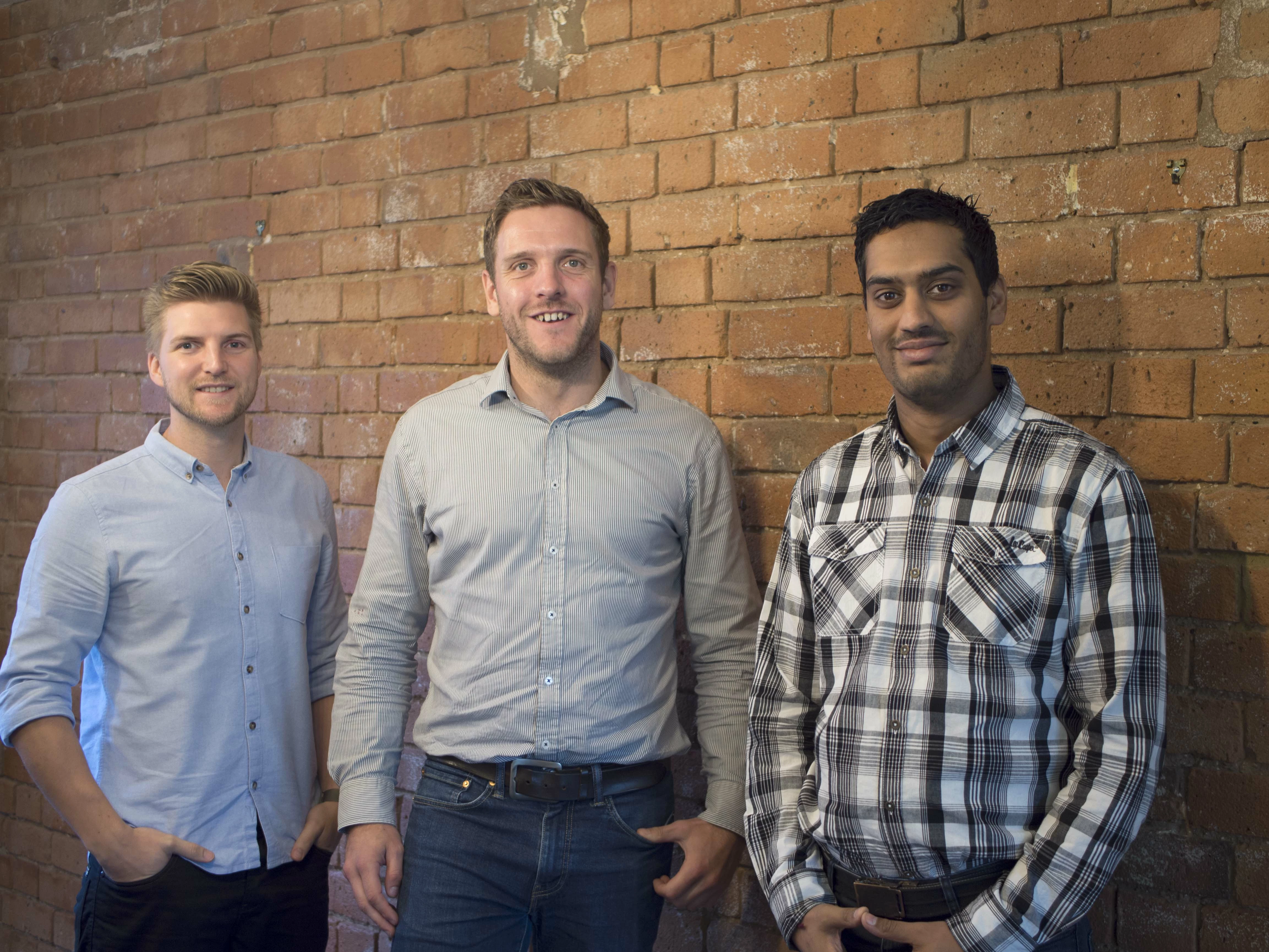 Pictured (left to right): Jordan Foster, Adam Burrage, Jiten Mehta