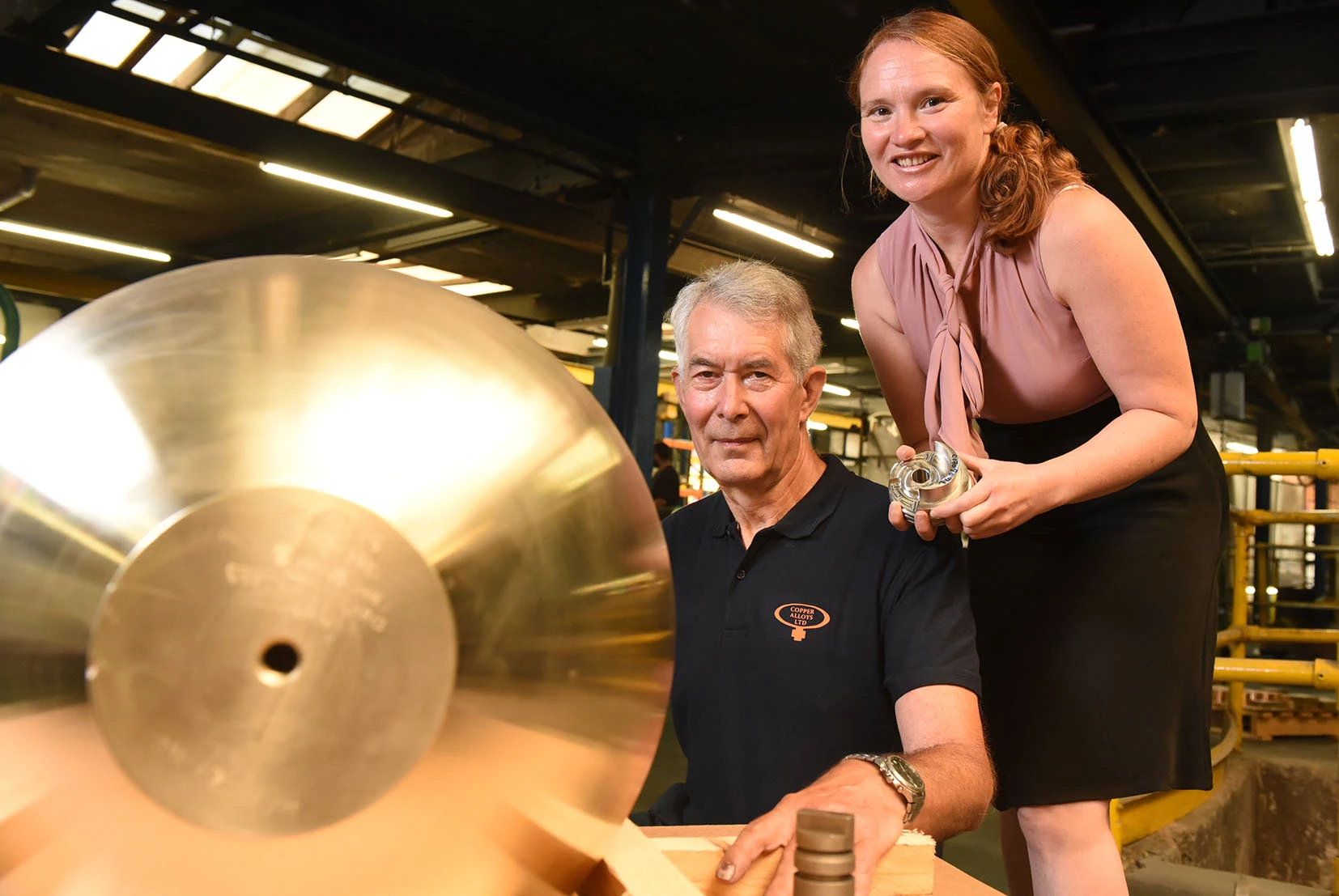 Ivan Richardson (Copper Alloys) with Wendy Smith (Jumpstart)