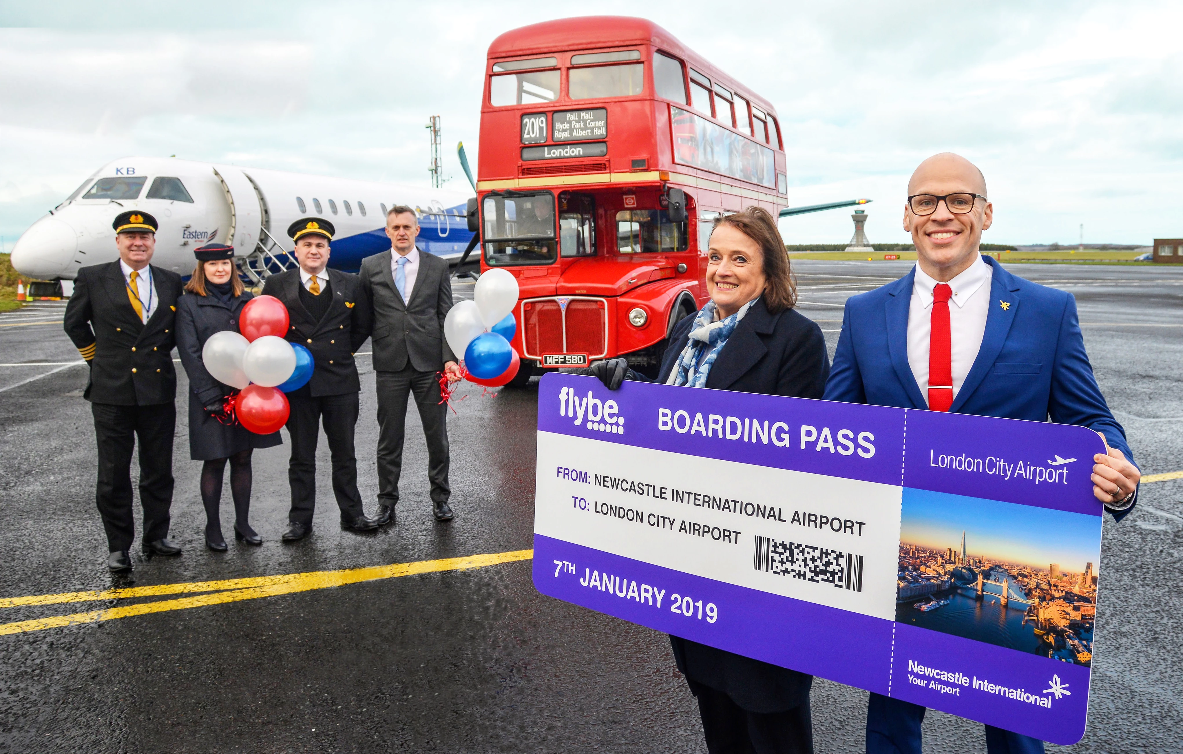 The flights will be operated Flybe’s franchise partner, Eastern Airways