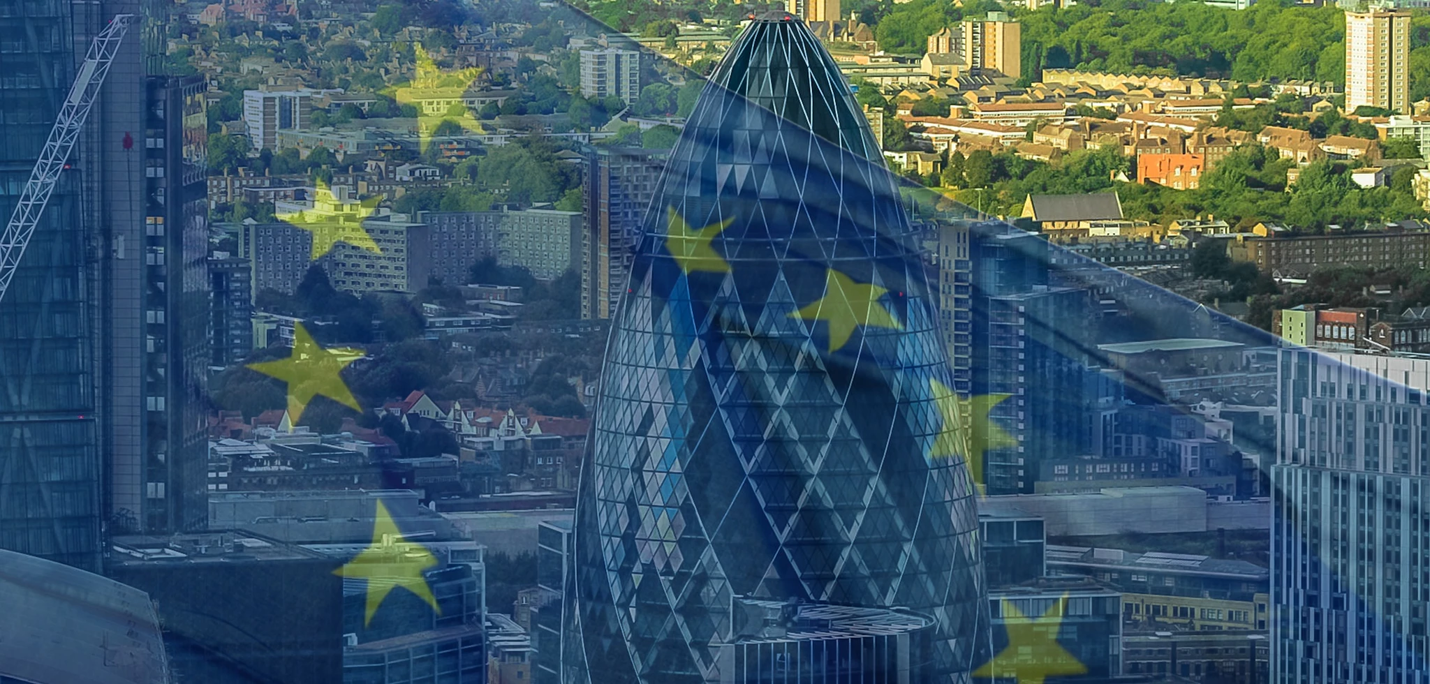 Gherkin, City of London - London, UK / EU (Europe) flag
