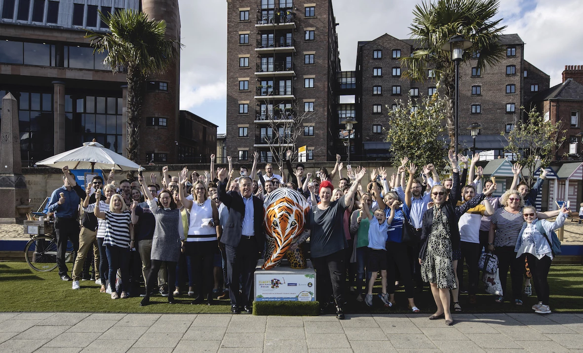 Jumble, Ward Hadaway's Elmer on Newcastle Quayside
