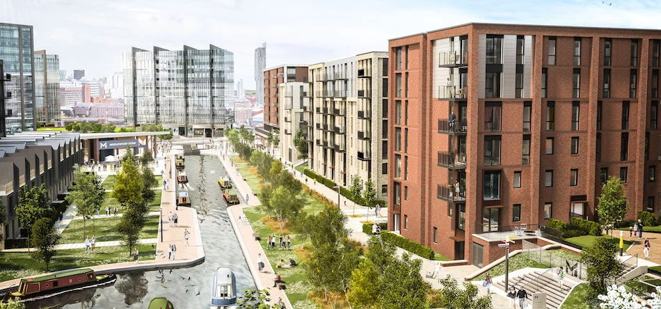 A CGI of Scarborough International Properties' Middlewood Locks development