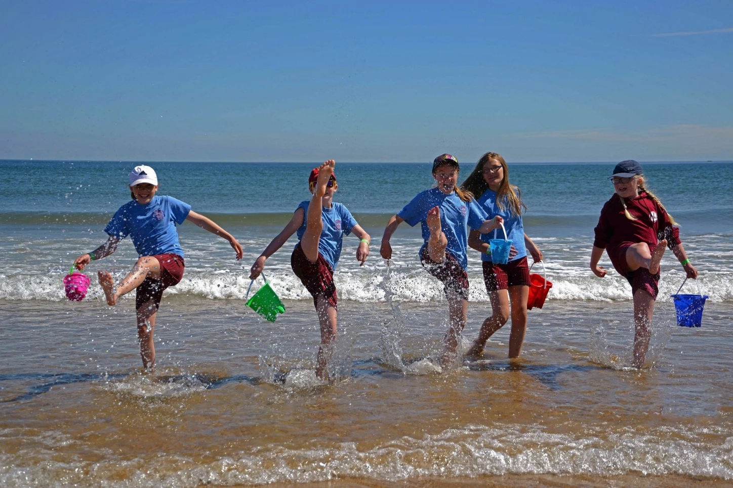 Kids enjoying the Sandcastle Challenge