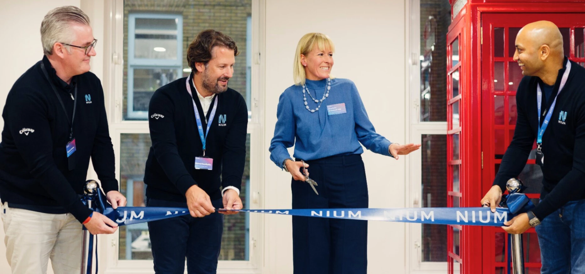 Charlotte Crosswell OBE opens Nium UK office.
