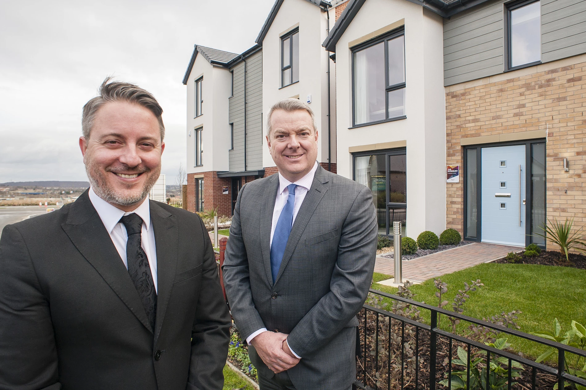 Rob Slocombe (managing director at Avant Homes Yorkshire) and Duncan Armstrong-Payne (associate director of major projects at Harworth)