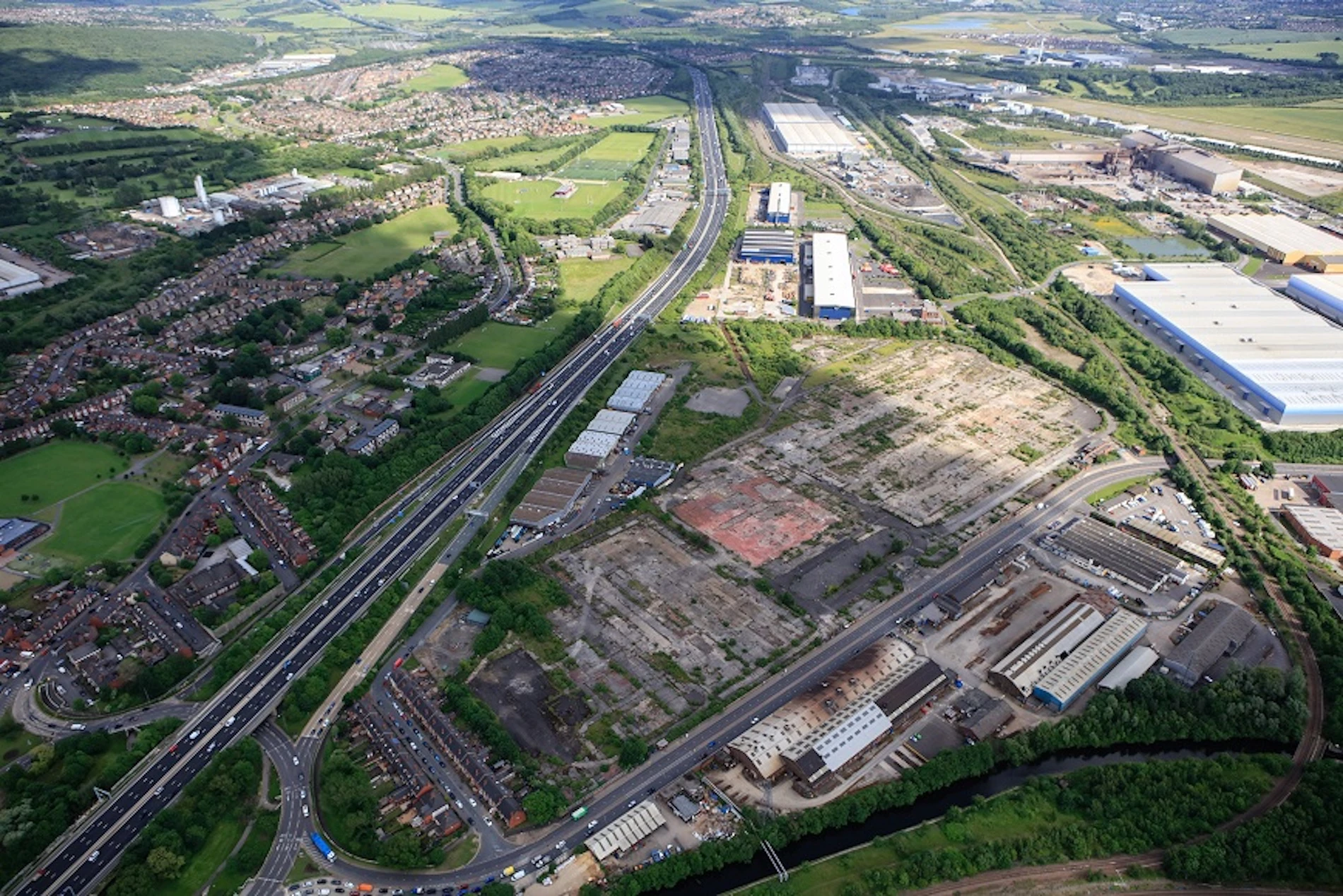 Site of the new Peel Logistics Park, Sheffield.