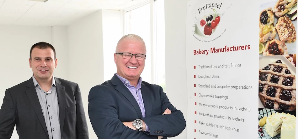 Fruitapeel finance director Neil Murgatroyd (left) with managing director Terry Haigh