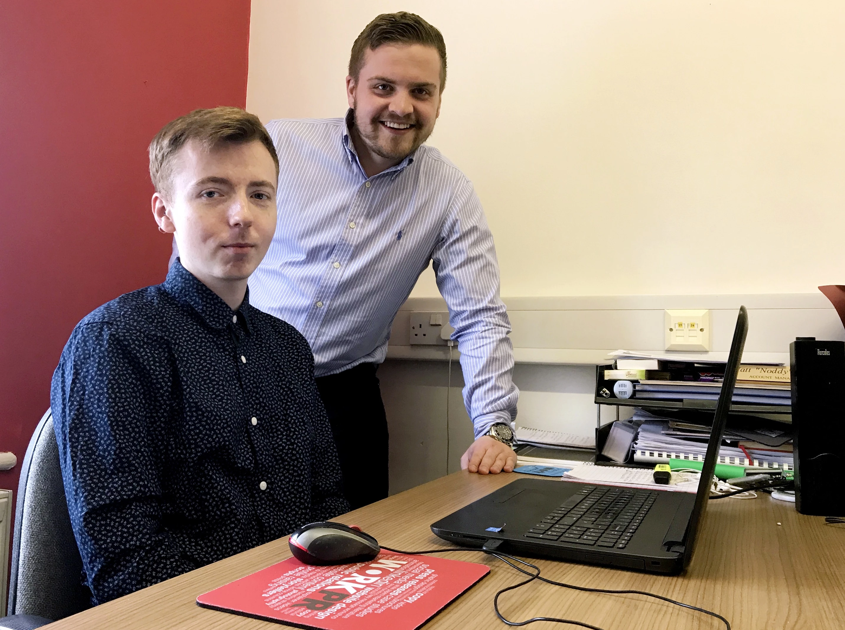 Jamie Sommerville (l), Matt Long (r)
