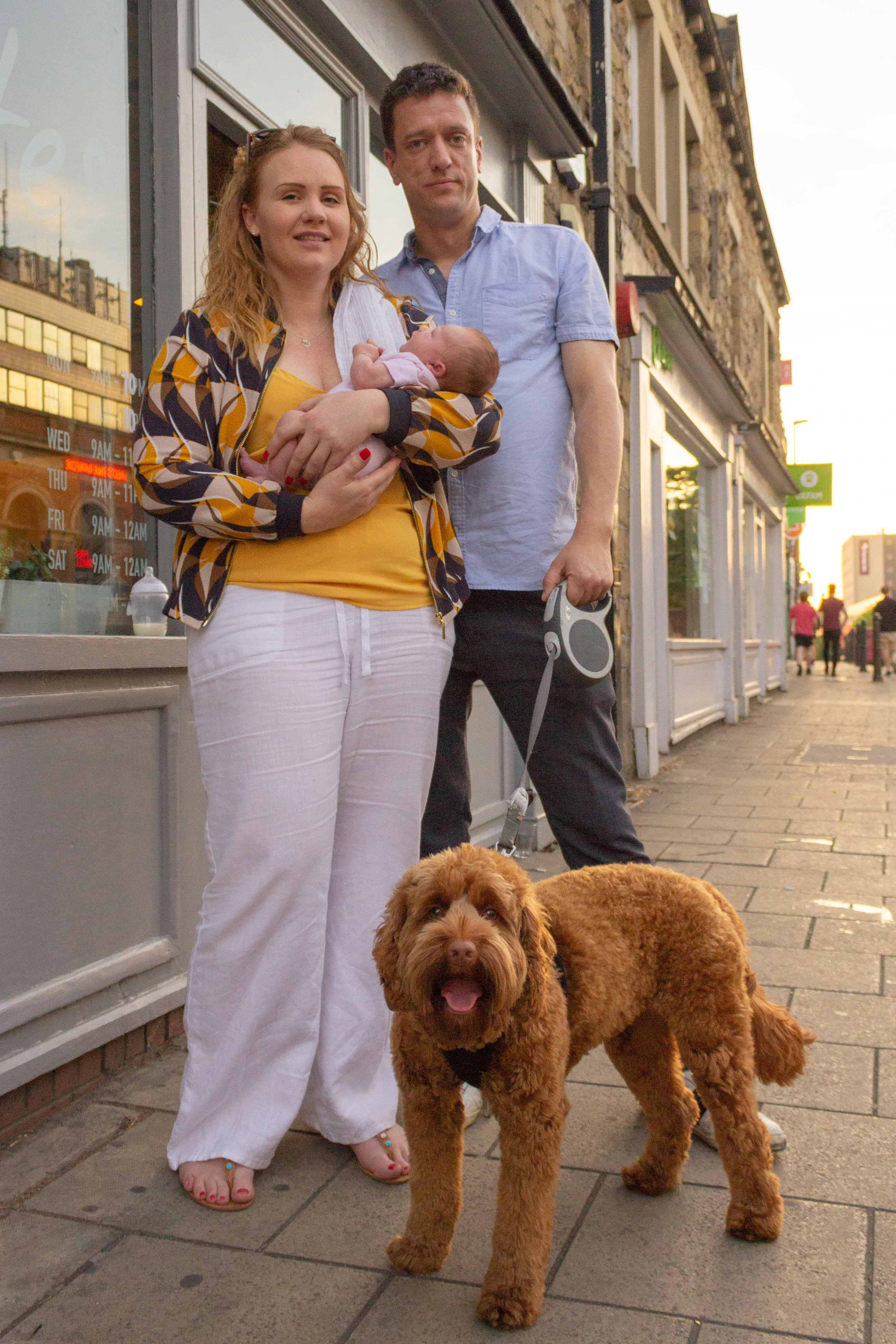Alison, fiance Paul and daughter