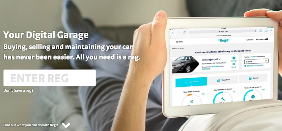 Regit offers a personalised ‘digital garage’