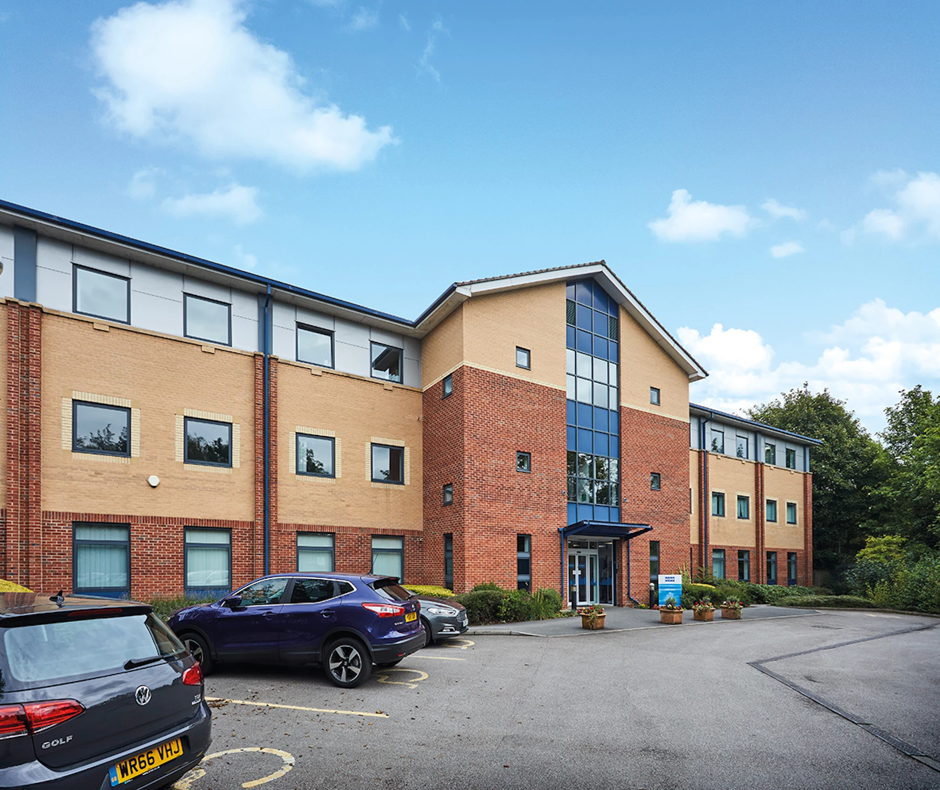 The three-storey office building
