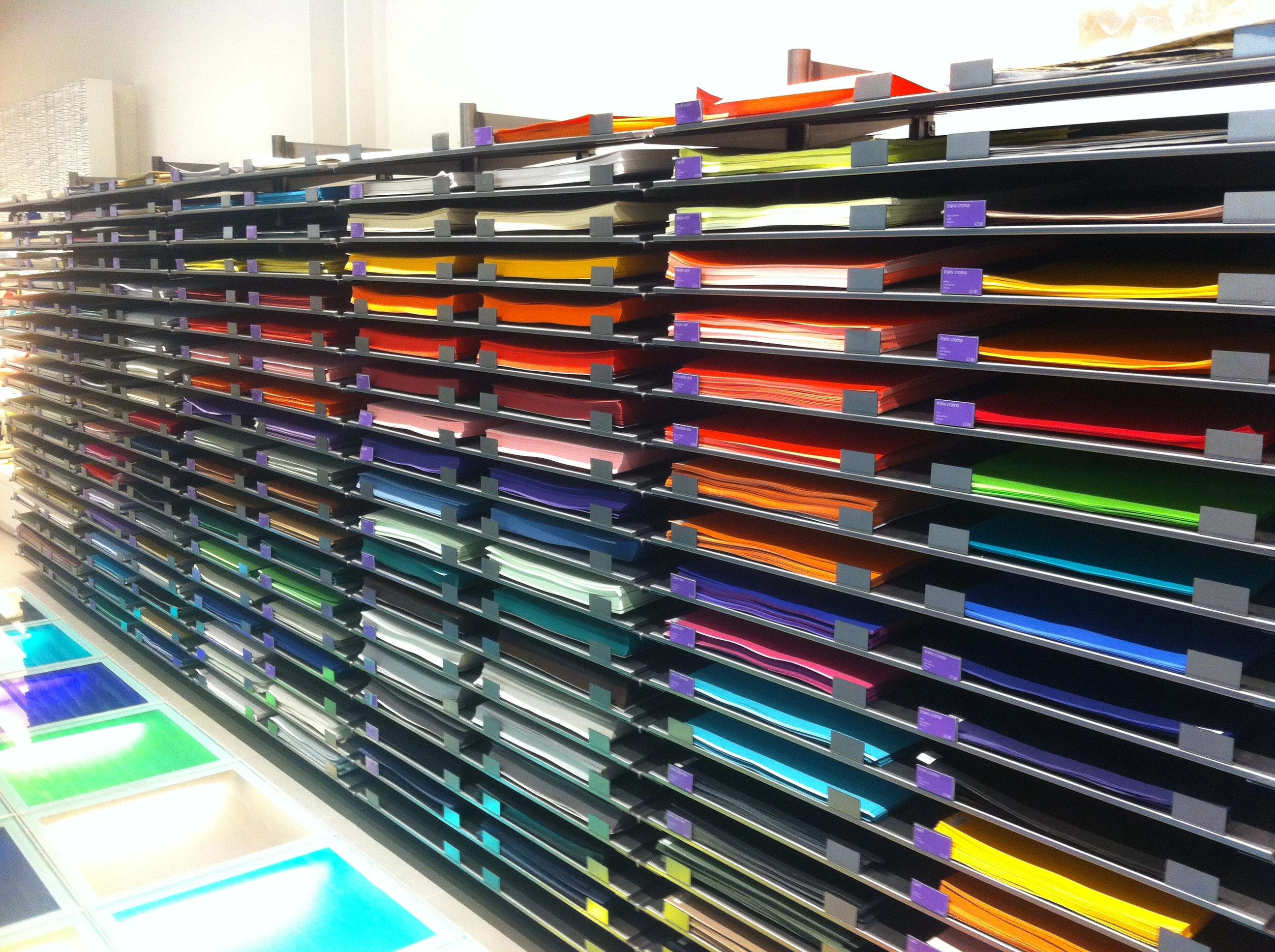 Coloured Paper, Paperchase, Glasgow