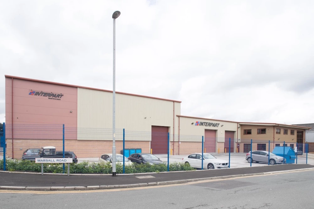 Interpart's head office and distribution centre on Warsall Road